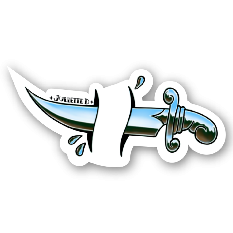 Tattoo chrome Poignard