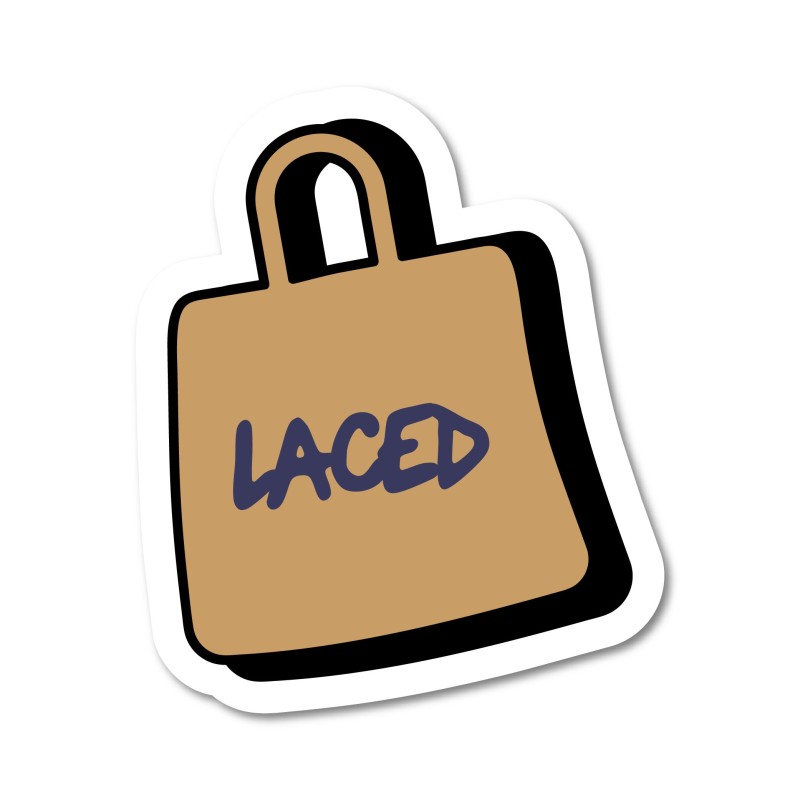 Laced shopping bag