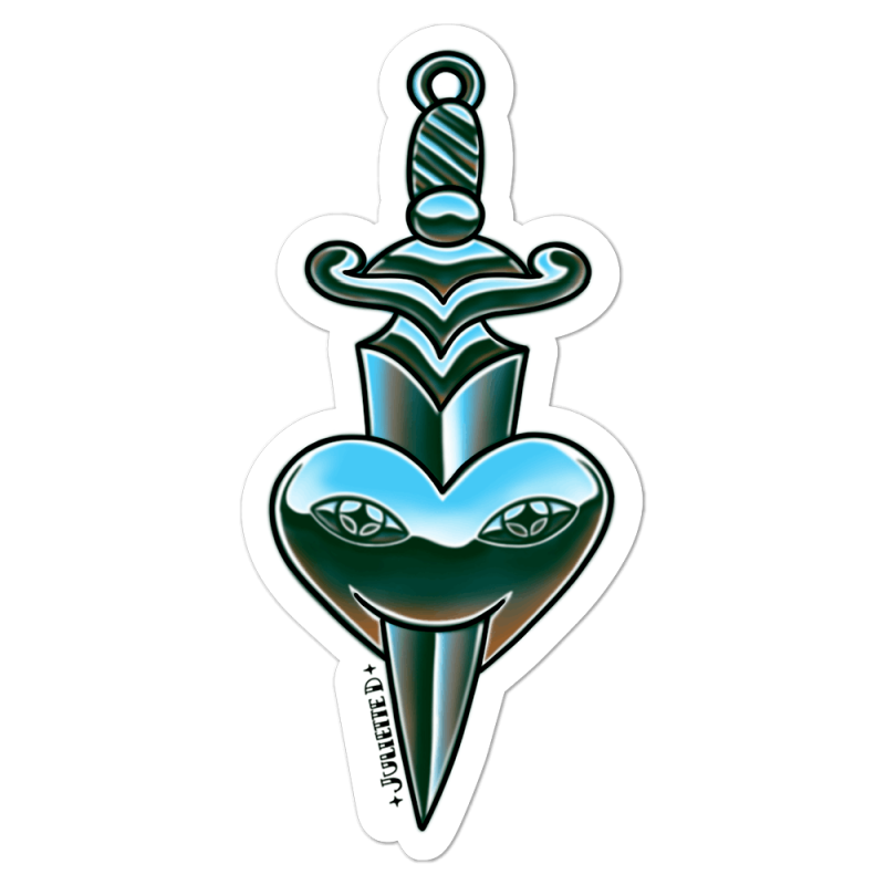 Tattoo chrome Dague