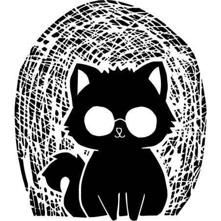Chat à Lunette