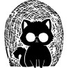 Chat à Lunette