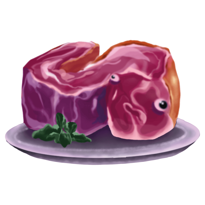 Lardon pas dans son assiette